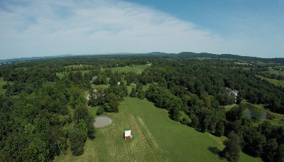 Aerial shot of the property.