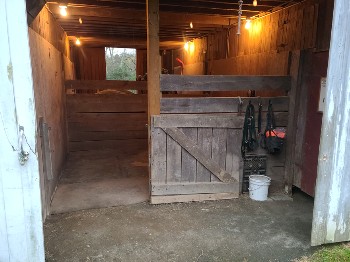 View of the front stall.